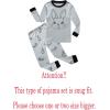 Family Feeling Little Boys Girls Child Pajamas Sets 100% Cotton Toddler Pjs(Rabbit/Grey)