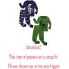 Family Feeling Striped Boys Girls 2 Piece Christmas Pajamas Set 100% Cotton Pjs(4-piece-dinosaur-green-blue)