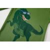 Family Feeling Striped Boys Girls 2 Piece Christmas Pajamas Set 100% Cotton Pjs(4-piece-dinosaur-green-blue)