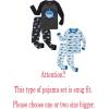 Family Feeling Striped Boys Girls 2 Piece Christmas Pajamas Set 100% Cotton Pjs(4-piece-shark2)