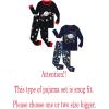 Family Feeling Striped Boys Girls 2 Piece Christmas Pajamas Set 100% Cotton Pjs(4-piece-space-703f)