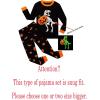 Family Feeling Striped Boys Girls 2 Piece Christmas Pajamas Set 100% Cotton Pjs(Dinosaur/Glow-in-the-dark/6967)