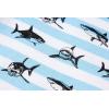 Family Feeling Striped Boys Girls 2 Piece Christmas Pajamas Set 100% Cotton Pjs(Shark/F6082)
