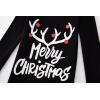 Matching Family Pajamas Christmas Sleepwear Cotton Holiday Valentine Halloween Pjs(Christmas-black-reindeer)