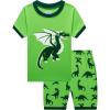 Family Feeling Little Big Boys Summer Pajamas Sets Short 100% Cotton Pjs(Dragon/Fo1)