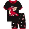Family Feeling Little Big Boys Summer Pajamas Sets Short 100% Cotton Pjs(Dragon/Fo8)