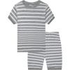 Family Feeling Little Big Boys Summer Pajamas Sets Short 100% Cotton Pjs(Striped/894)