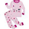 Family Feeling Little Boys Girls Child Pajamas Sets 100% Cotton Toddler Pjs(Cat/F8)