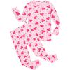 Family Feeling Little Boys Girls Child Pajamas Sets 100% Cotton Toddler Pjs(Cc-pinklove-6197)