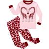 Family Feeling Little Boys Girls Child Pajamas Sets 100% Cotton Toddler Pjs(Giraffe/G1)