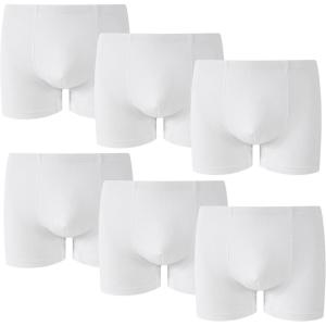 Family Feeling Boys’ Breathable Viscose/Elastane Boxer Briefs Soft and Comfy Underwear(White)