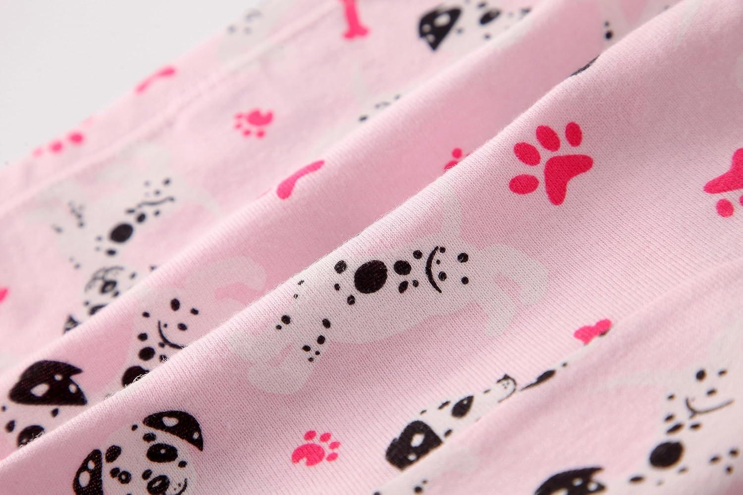 imageFamily Feeling Little Girl Underwear Toddler Panties Big Kids Undies Soft 100 Cotton6 Packdogflamingo