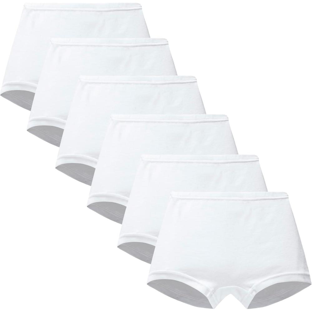 imageFamily Feeling Little Girl Underwear Toddler Panties Big Kids Undies Soft 100 Cotton6 Packwhiteeezh5