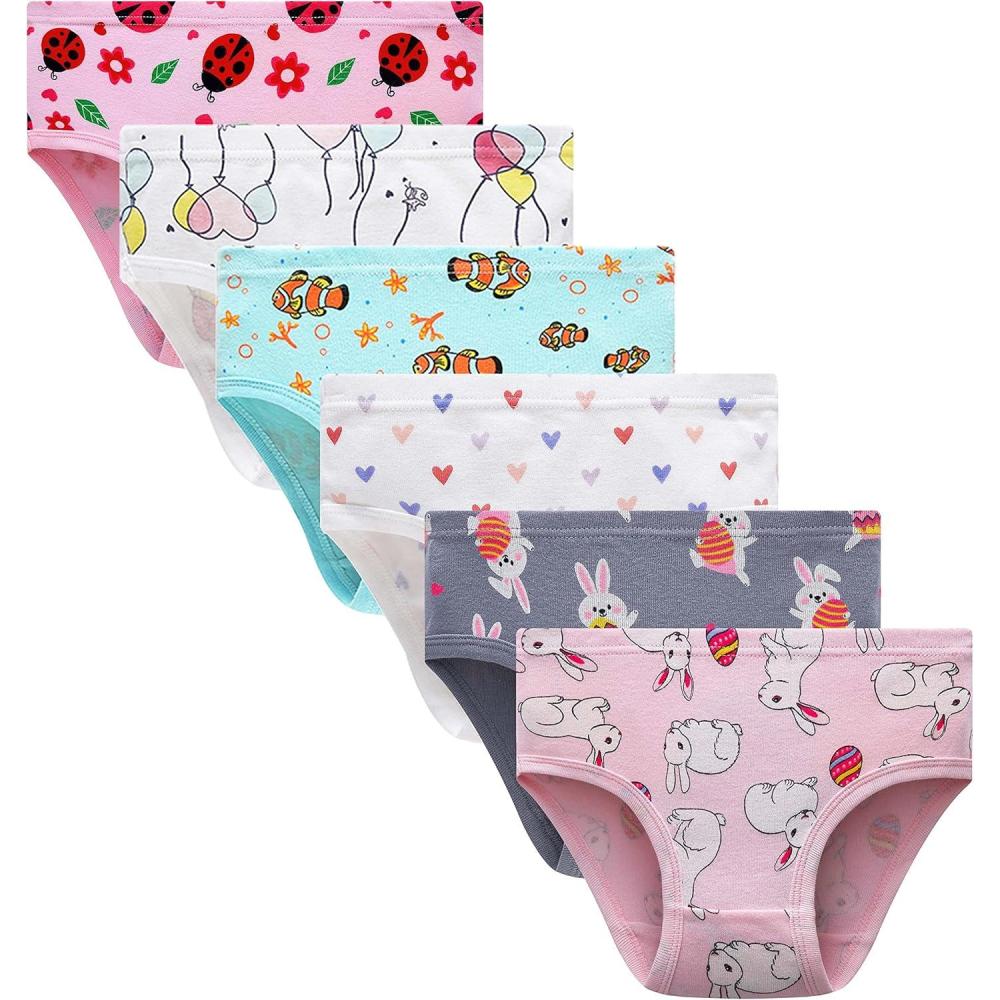 imageFamily Feeling Little Girl Underwear Toddler Panties Big Kids Undies Soft 100 CottonBunny40