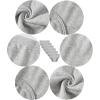 Family Feeling Little Girl Underwear Toddler Panties Big Kids Undies Soft 100% Cotton(6 Pack-grey)