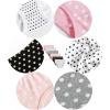Family Feeling Little Girl Underwear Toddler Panties Big Kids Undies Soft 100% Cotton(6 Pack-wave Point)