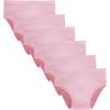 Family Feeling Little Girl Underwear Toddler Panties Big Kids Undies Soft 100% Cotton(6 Pack-pink)
