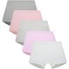 Family Feeling Little Girl Underwear Toddler Panties Big Kids Undies Soft 100% Cotton(6 Pack-solid Color-zh1aa)