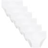 Family Feeling Little Girl Underwear Toddler Panties Big Kids Undies Soft 100% Cotton(6 Pack-white)