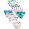 Family Feeling Little Girl Underwear Toddler Panties Big Kids Undies Soft 100% Cotton(Zh31-15-12 Pack)