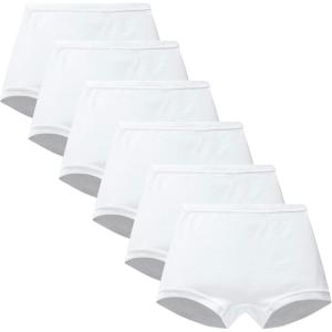 Family Feeling Little Girl Underwear Toddler Panties Big Kids Undies Soft 100% Cotton(6 Pack-white-eezh5)