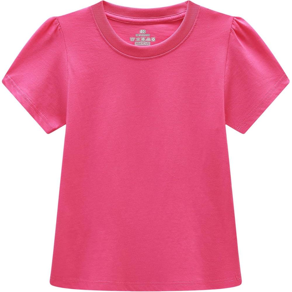 imageFamily Feeling Girl Tshirts Short Sleeve Crewneck Kids TShirts Top TeeRose