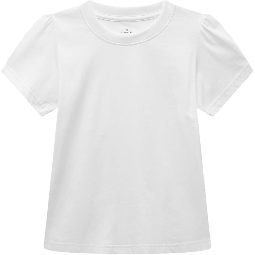 imageFamily Feeling Girl Tshirts Short Sleeve Crewneck Kids TShirts Top TeeWhite