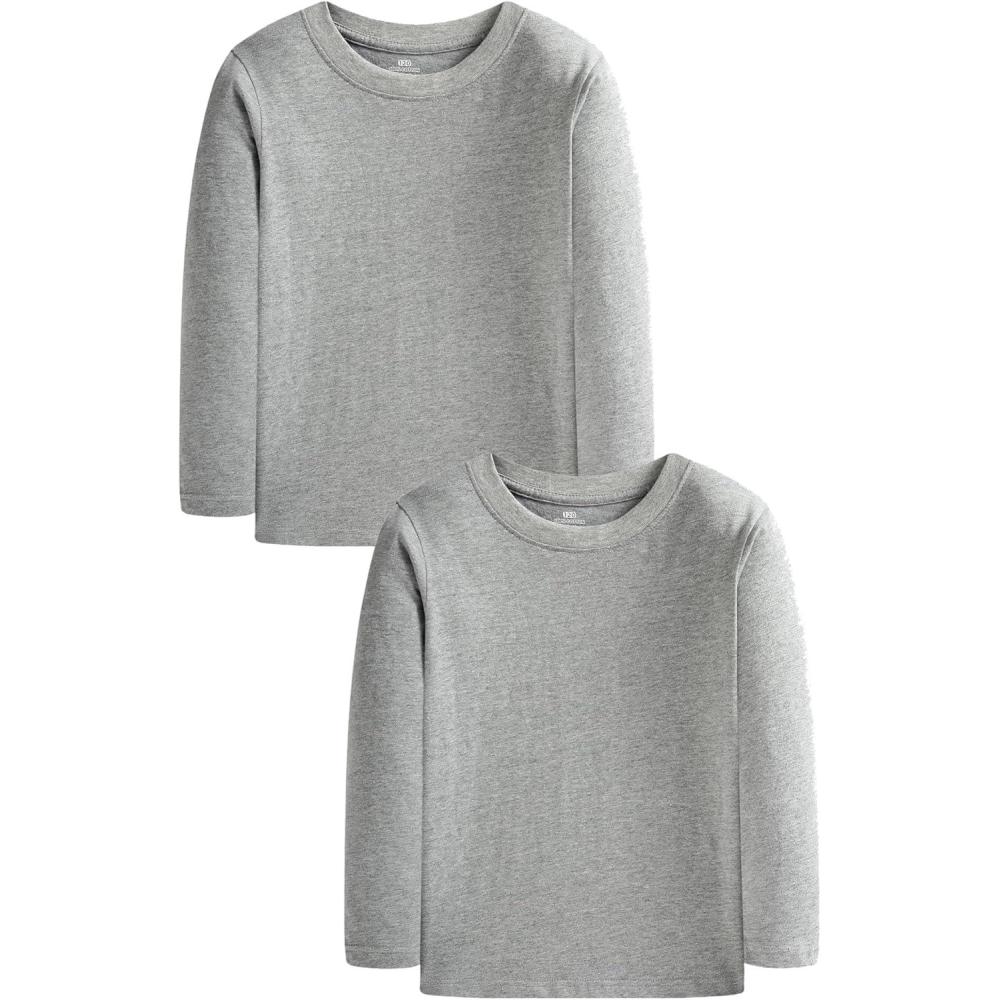 imageFamily Feeling Kids Long Sleeve Crewneck Boys Tee TShirtGrey