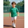 Family Feeling Boys Short Sleeve Summer Crewneck Kids T-Shirts One Piece Girls Tee(Green)