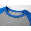 Family Feeling Boys Short Sleeve Summer Crewneck Kids T-Shirts One Piece Girls Tee(Raglan/Grey)