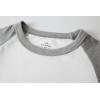 Family Feeling Boys Short Sleeve Summer Crewneck Kids T-Shirts One Piece Girls Tee(Raglan/White/White)