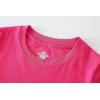Family Feeling Boys Short Sleeve Summer Crewneck Kids T-Shirts One Piece Girls Tee(Rose)