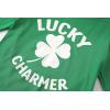 Family Feeling Boys Short Sleeve Summer Crewneck Kids T-Shirts One Piece Girls Tee(St. Patrick’s Clover-long)