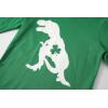 Family Feeling Boys Short Sleeve Summer Crewneck Kids T-Shirts One Piece Girls Tee(St. Patrick’s Dino-long)