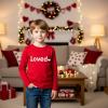 Family Feeling Boys Short Sleeve Summer Crewneck Kids T-Shirts One Piece Girls Tee(Valentine-long)