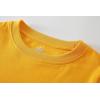 Family Feeling Boys Short Sleeve Summer Crewneck Kids T-Shirts One Piece Girls Tee(Yellow)
