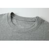 Family Feeling Boys Short Sleeve Summer Crewneck Kids T-Shirts Top Girls 2-Piece Tee(Grey)