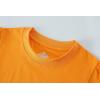 Family Feeling Girl Tshirts Short Sleeve Crewneck Kids T-Shirts Top Tee(Orange)