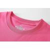 Family Feeling Girl Tshirts Short Sleeve Crewneck Kids T-Shirts Top Tee(Rose)