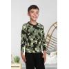 Family Feeling Kids’ Long Sleeve Crewneck Boys Tee T-Shirt(Camouflage)