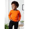 Family Feeling Kids’ Long Sleeve Crewneck Boys Tee T-Shirt(Orange)
