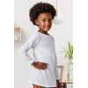 Family Feeling Kids’ Long Sleeve Crewneck Boys Tee T-Shirt(White)