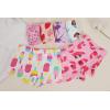Family Feeling Soft Cotton Girls’ Boyshort Panties Brief Underwear(6 Pack -Animal Printing/Ice Cream)