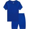 Family Feeling Boys Girls Kids Pajamas Solid Colors 2 Piece Summer Pajama Short Sets 100% Cotton Blue Size 10