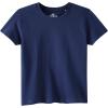 Family Feeling Boys Short Sleeve Summer Crewneck Kids T-Shirts One Piece Girls Tee(Navy)
