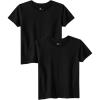 Family Feeling Boys Short Sleeve Summer Crewneck Kids T-Shirts Top Girls 2-Piece Tee(Black)
