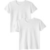 Family Feeling Boys Short Sleeve Summer Crewneck Kids T-Shirts Top Girls 2-Piece Tee(White)