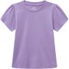 Family Feeling Girl Tshirts Short Sleeve Crewneck Kids T-Shirts Top Tee(Purple)