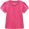 Family Feeling Girl Tshirts Short Sleeve Crewneck Kids T-Shirts Top Tee(Rose)