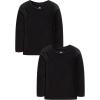 Family Feeling Kids’ Long Sleeve Crewneck Boys Tee T-Shirt(Black)